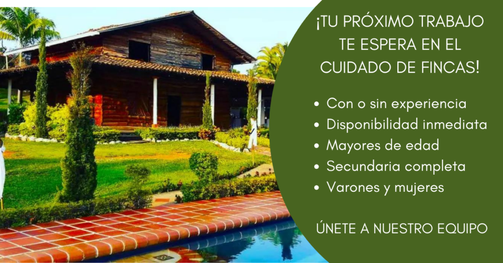 SE REQUIERE CUIDADORES DE CASAS EN DIFERENTES LUGARES VACANTES LIMITADAS