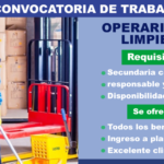 Se Requiere Personal de Limpieza para Varios Centros Laborales | Postula ya